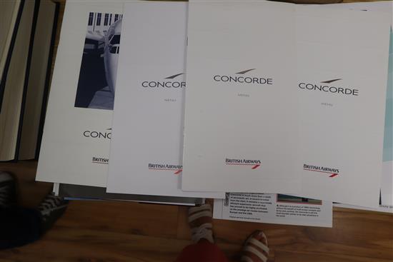 A collection of Concorde-related ephemera and memorabilia,